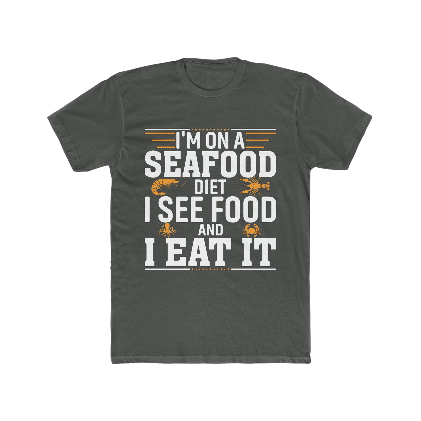 Seafood Lover Shirt, Funny Shrimp Shirt, Shrimp Lover Gift, Food lover Shirt, Shellfish Shirt gift for him.