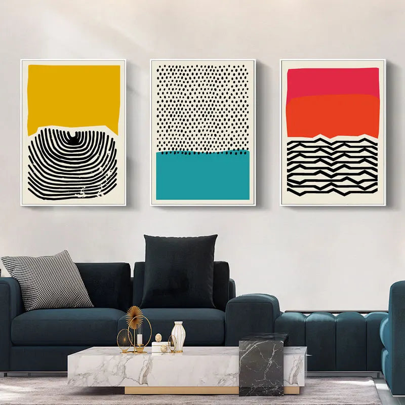 Abstract Geometric Canvas Art