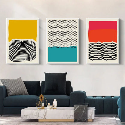 Abstract Geometric Canvas Art