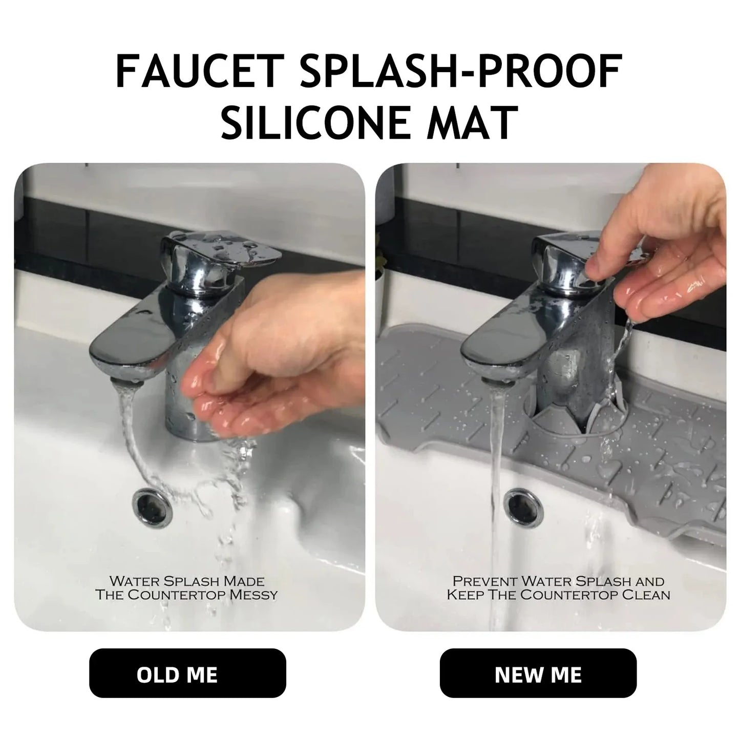 Kitchen Sink Splash Guard Mat