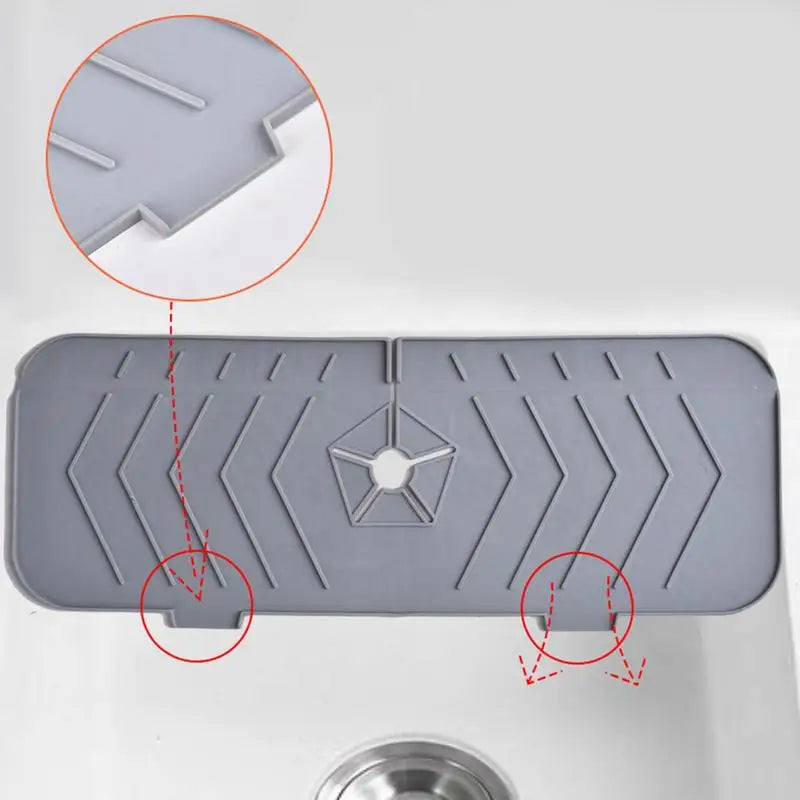 Multifunctional Silicone Sink Faucet Mat