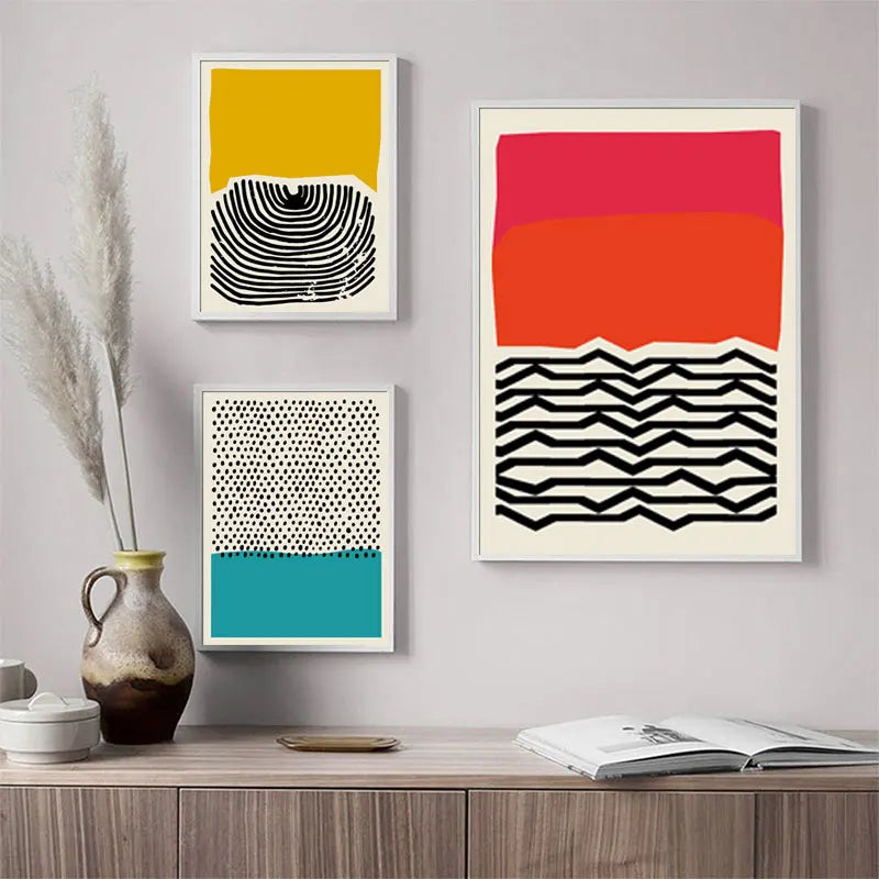 Abstract Geometric Canvas Art