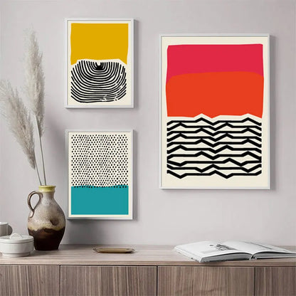 Abstract Geometric Canvas Art