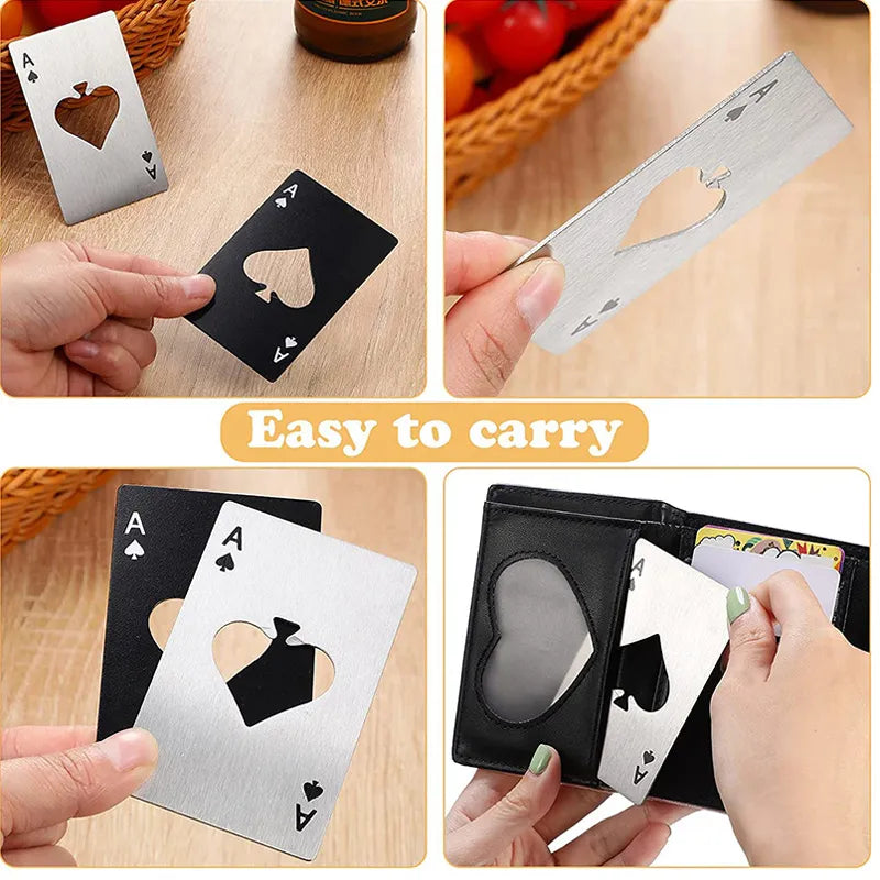 Multi-functional Stainless Steel Poker Bottle Opener