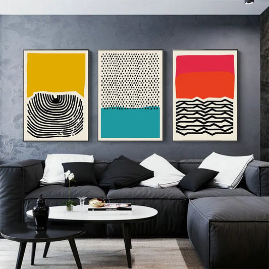 Abstract Geometric Canvas Art